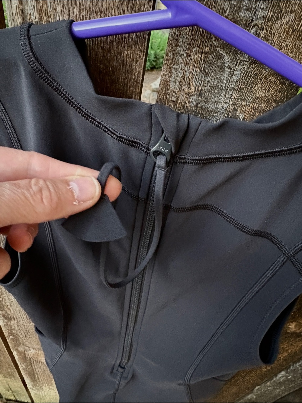 Lululemon Zip-Back Paddle Suit In black Sz 6 - Picture 4 of 15